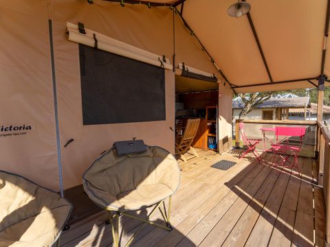 TENTE TOILE ET BOIS 5 personnes - SAFARI Tente 5 pers