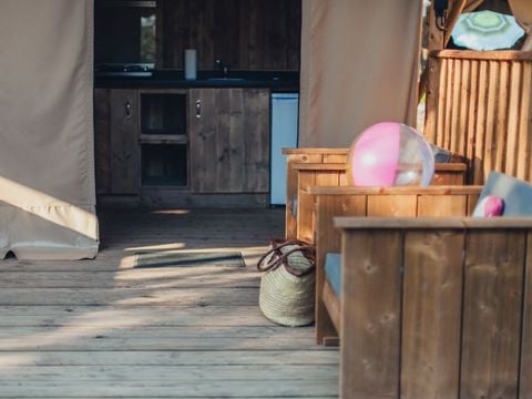 TENTE TOILE ET BOIS 5 personnes - SAFARI