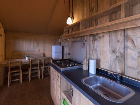 TENTE TOILE ET BOIS 5 personnes - SAFARI