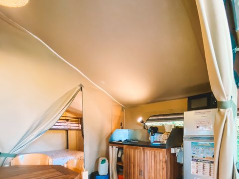 Tente en toile et en bois 5 personnes - LODGE KENYA - SANS SANITAIRES