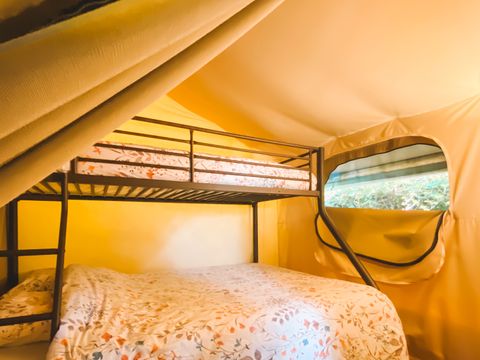 Tente en toile et en bois 5 personnes - LODGE KENYA - SANS SANITAIRES