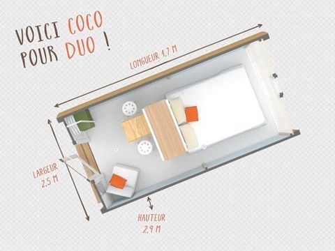 Hébergement 2 personnes - Cocoduo