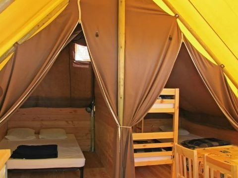 Bungalow toilé 5 personnes - Amazone - 3 Pièces - Sans Sanitaires