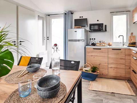 MOBILHOME 5 personnes - Confort Famille 3 Pièces 5 Personnes + TV