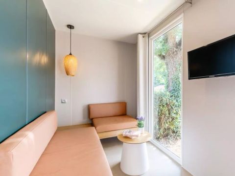 Mobilhome 6 personnes - Premium - 4 Pièces - Climatisé - TV - Jacuzzi