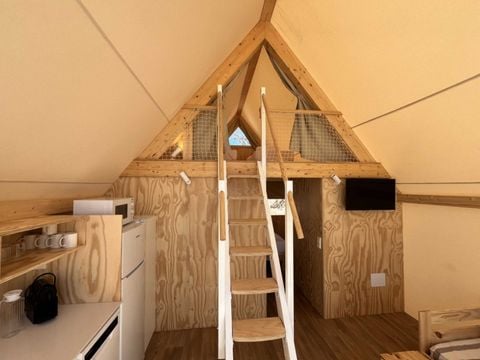 TENTE TOILE ET BOIS 4 personnes - Glamping Kentia