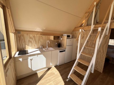 TENTE TOILE ET BOIS 4 personnes - Glamping Kentia