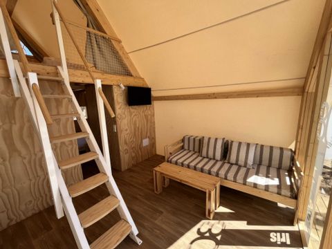 TENTE TOILE ET BOIS 4 personnes - Glamping Kentia