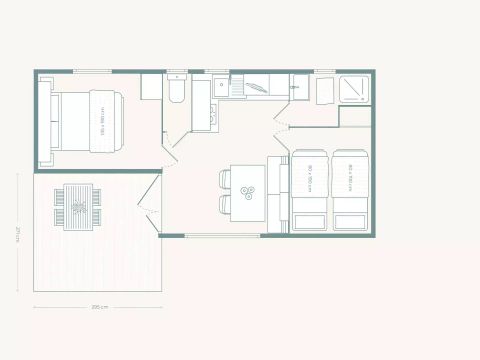 BUNGALOW 4 personnes - Bungalow 3 Pièces 4 Personnes Climatisé