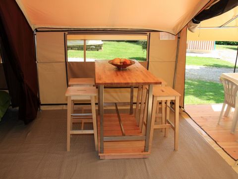 TENTE TOILE ET BOIS 4 personnes - Lodge Nature - Sans sanitaires