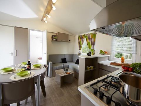 MOBILHOME 6 personnes - Cottage DORDOGNE TRIBU - 3 chambres avec terrasse couverte 18m²