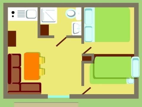 CHALET 4 personnes - CHALET CONFORT 2ch 4pers - 25m2 