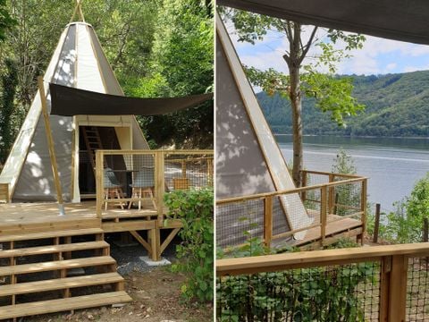 HÉBERGEMENT INSOLITE 5 personnes - TIPI HOME 3ch 5pers - sans sanitaire - 34m2