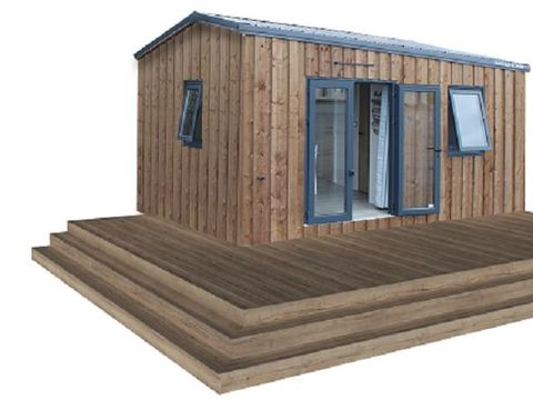 MOBILHOME 5 personnes - CABANE GLAMPING 2ch - 5 pers - sans sanitaire - 22m2