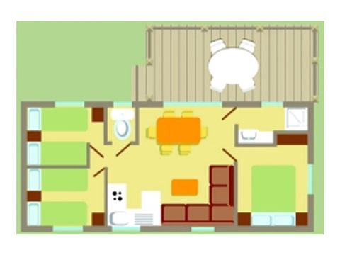 MOBILHOME 6 personnes - CONFORT 3ch 6pers - 29m2