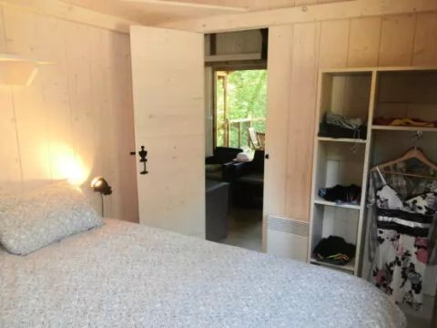 Tente en toile et en bois 5 personnes - Cabane Lodge Africa 3 Pièces 5 Personnes