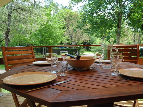 Tente en toile et en bois 4 personnes - Insolite - Tente Lodge 2 chambres - sans sanitaire - Dimanche