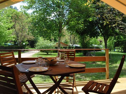 Tente en toile et en bois 4 personnes - Insolite - Tente Lodge 2 chambres - sans sanitaire - Dimanche