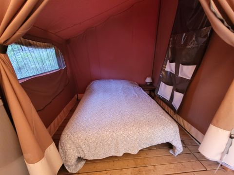 Tente en toile et en bois 5 personnes - Insolite - Tente Lodge 2 chambres - sans sanitaire