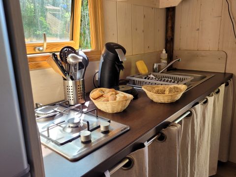 Unique 5 personnes - Premium - Cabane lodge Africa 2 chambres - avec sanitaire