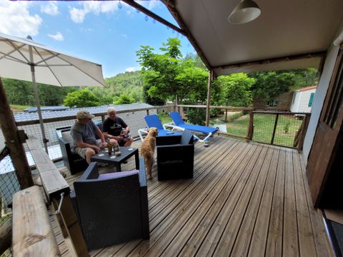 Unique 5 personnes - Premium - Cabane lodge Africa 2 chambres - avec sanitaire