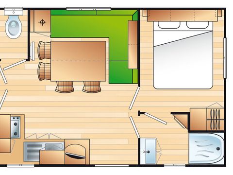 MOBILHOME 6 personnes - Mobil home Ciela Confort Compact - 3 chambres