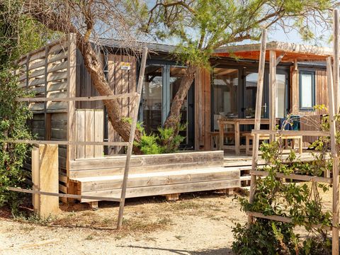 MOBILHOME 6 personnes - Premium | 3 Ch. | 6 Pers. | Terrasse Couverte | Douche tropicale | Clim. | TV