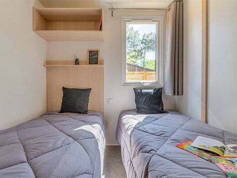 MOBILHOME 6 personnes - Premium | 3 Ch. | 6 Pers. | Terrasse Couverte | Douche tropicale | Clim. | TV