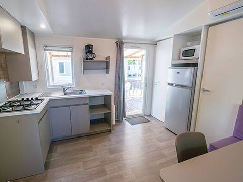 MOBILHOME 6 personnes - Comfort | 3 Ch. | 6 Pers. | Terrasse surélevée non couverte | Clim.