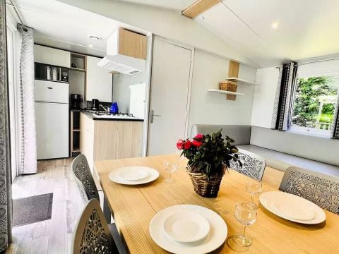 MOBILHOME 6 personnes - Mobil-Home Privilège Noya 4 Pièces 6 Personnes + TV