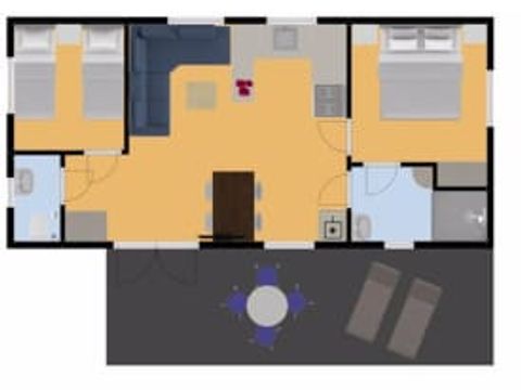 MOBILHOME 4 personnes - Étrille