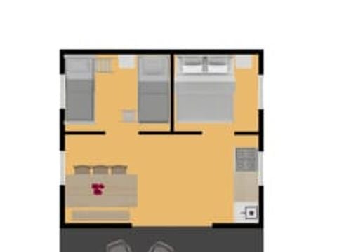 TENTE TOILE ET BOIS 6 personnes - Bulot