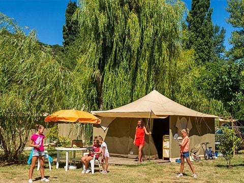 TENTE TOILE ET BOIS 5 personnes - Explorer | 2 Ch. | 4/5 Pers. | Sans SDB