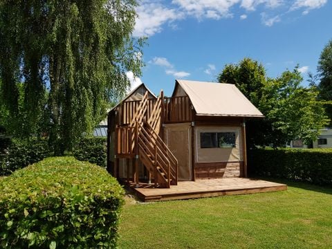 HÉBERGEMENT INSOLITE 4 personnes - Cabatente meublée avec cuisine et sanitaires 29m² - 2 chambres -
