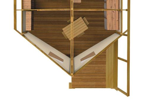 TENTE TOILE ET BOIS 4 personnes - Ecolodge SAHARI 17m² 2 chambres - sans sanitaires