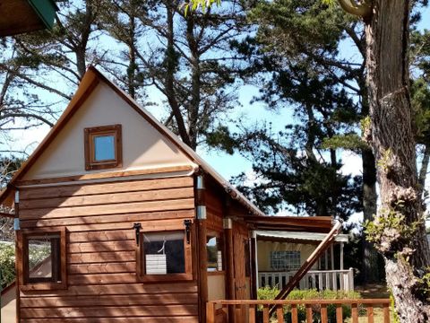 Tente en toile et en bois 4 personnes - LODGE Cocotier (sans sanitaires)
