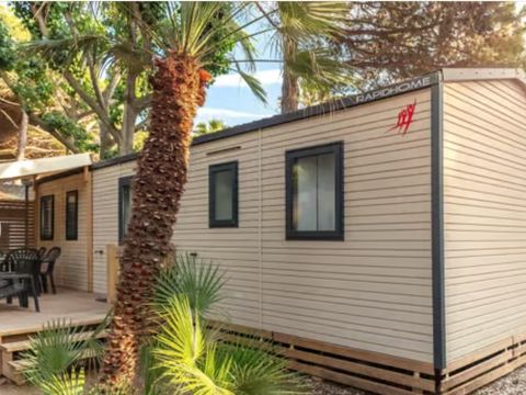 MOBILHOME 8 personnes - Mobil-home | Comfort | 4 Ch. | 8 Pers. | Terrasse surélevée | 2 SDB | Clim. | TV