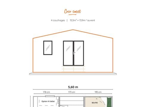 TENTE 2 personnes - Coco Sweet Mistral Luxe
