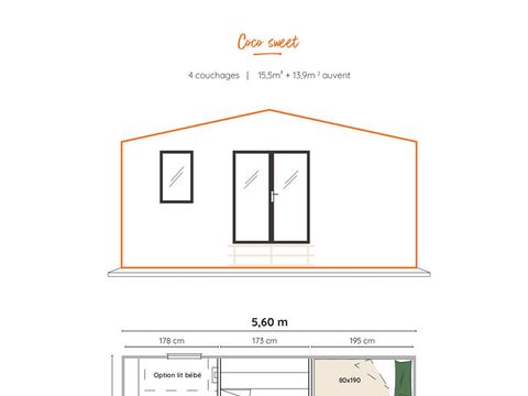 TENTE 4 personnes - Coco Sweet Mistral Luxe