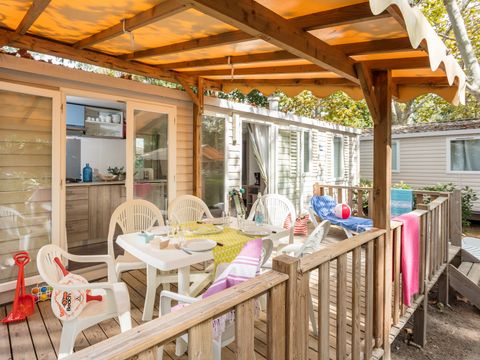 MOBILHOME 6 personnes - Comfort | 3 Ch. | 6 Pers. | Terrasse surélevée | Clim.