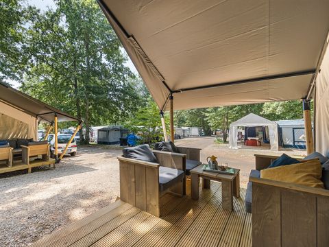 Tente en toile et en bois 4 personnes - Park Umag - Tente Safari Confort + climatisation