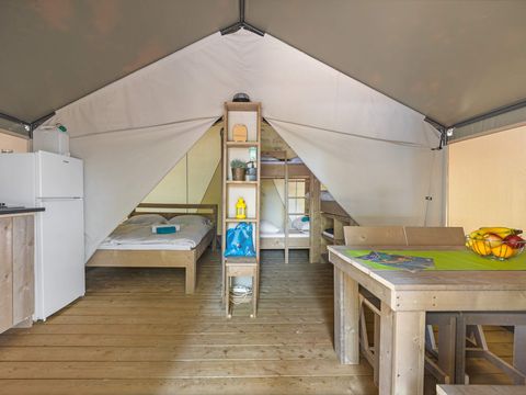 Tente en toile et en bois 4 personnes - Park Umag - Tente Safari Confort + climatisation