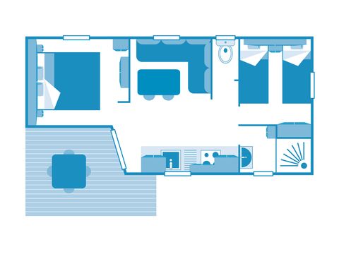 MOBILHOME 5 personnes - Cottage Esencia 5p 2ch ***