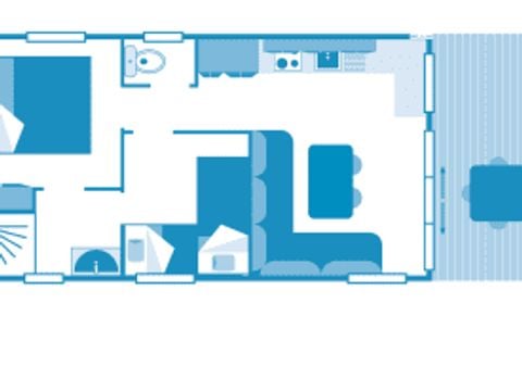 MOBILHOME 4 personnes - Cottage Turia 4p 2hab ****