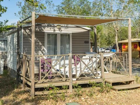 MOBILHOME 8 personnes - Mobil-home | Premium | 3 Ch. | 6/8 Pers. | Terrasse surélevée | 1 SDB | Clim.