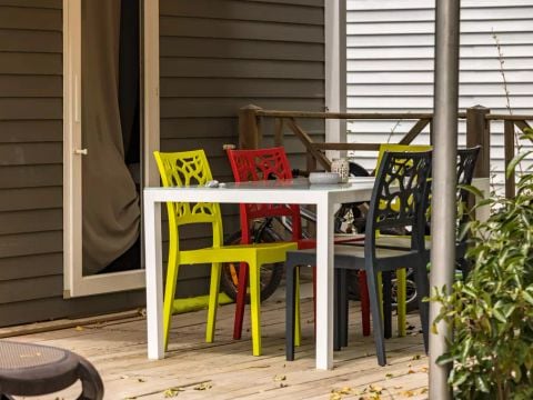 MOBILHOME 8 personnes - Mobil-home | Premium | 3 Ch. | 6/8 Pers. | Terrasse surélevée | 1 SDB | Clim.