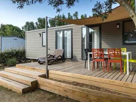MOBILHOME 6 personnes - Mobil-home | Premium | 3 Ch. | 6 Pers. | Terrasse Lounge | 1 SDB | Clim. | TV
