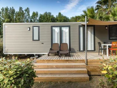 MOBILHOME 6 personnes - Mobil-home | Premium | 3 Ch. | 6 Pers. | Terrasse Lounge | 1 SDB | Clim. | TV