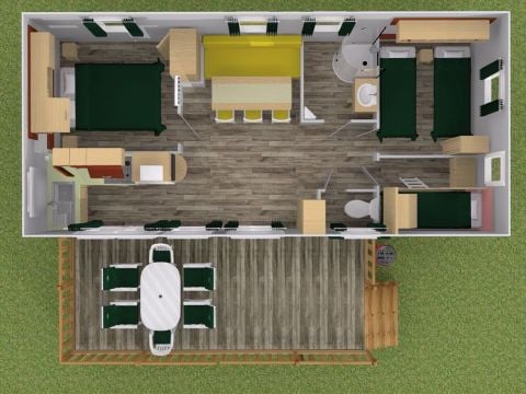 MOBILHOME 6 personnes - Comfort Plus 3 chambres