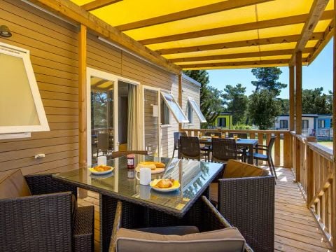 MOBILHOME 4 personnes - Mobil-home | Premium | 2 Ch. | 4 Pers. | Terrasse Lounge | 1 SDB | Clim.